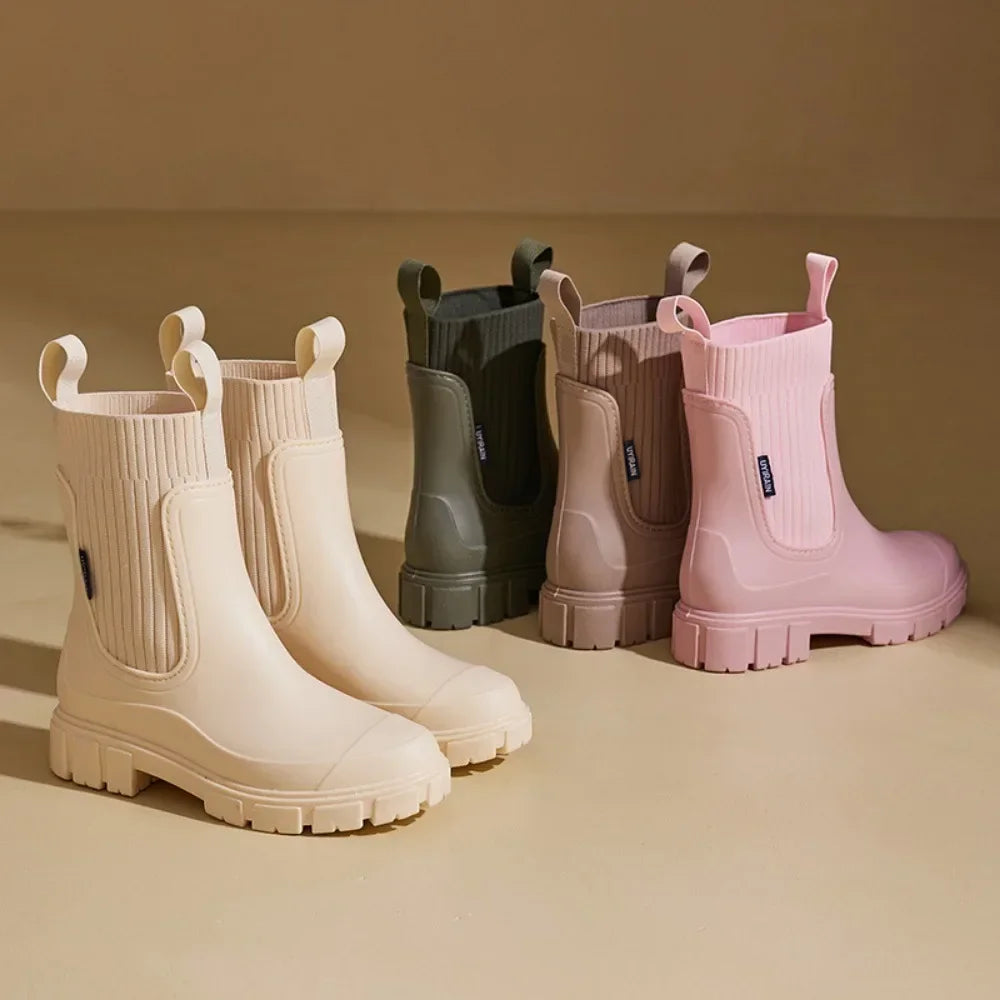 Bottes de Pluie Louise Femme | Imperméables, Tige Élastique 4