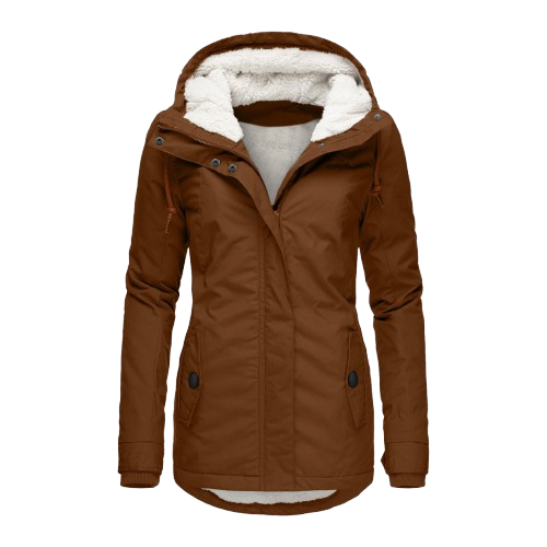 Manteau Eva Femme à Capuche | Doublure Chaude, Coupe Cintrée 8