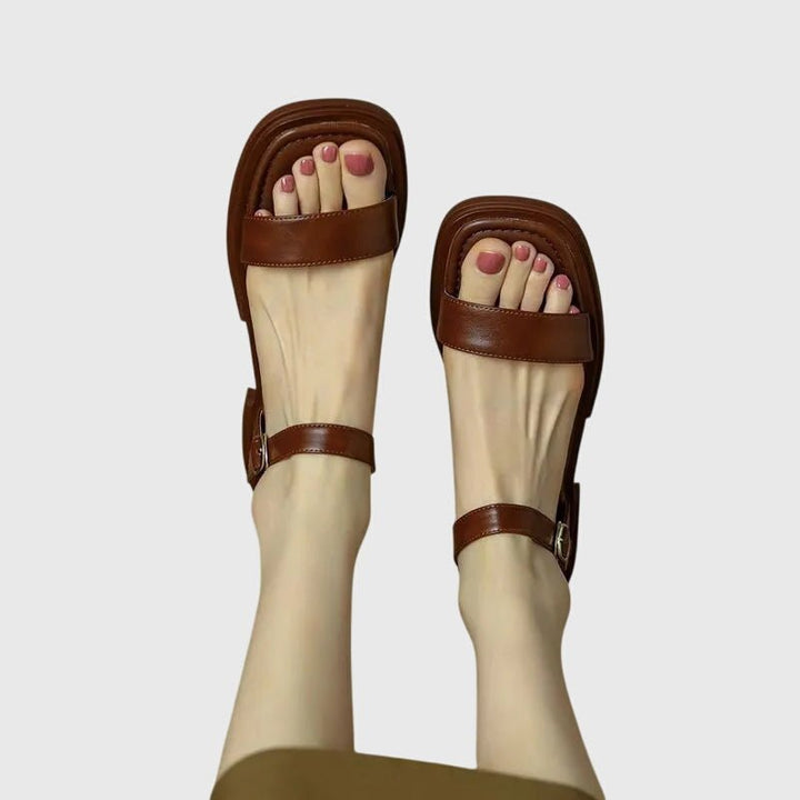 Sandales Celestia Femme | Cuir Orthopédique, Talon Colonne Confortable 1