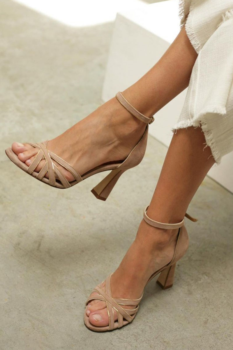 Sandales Femme Confortables | Talon Bas, Style Patchwork 0
