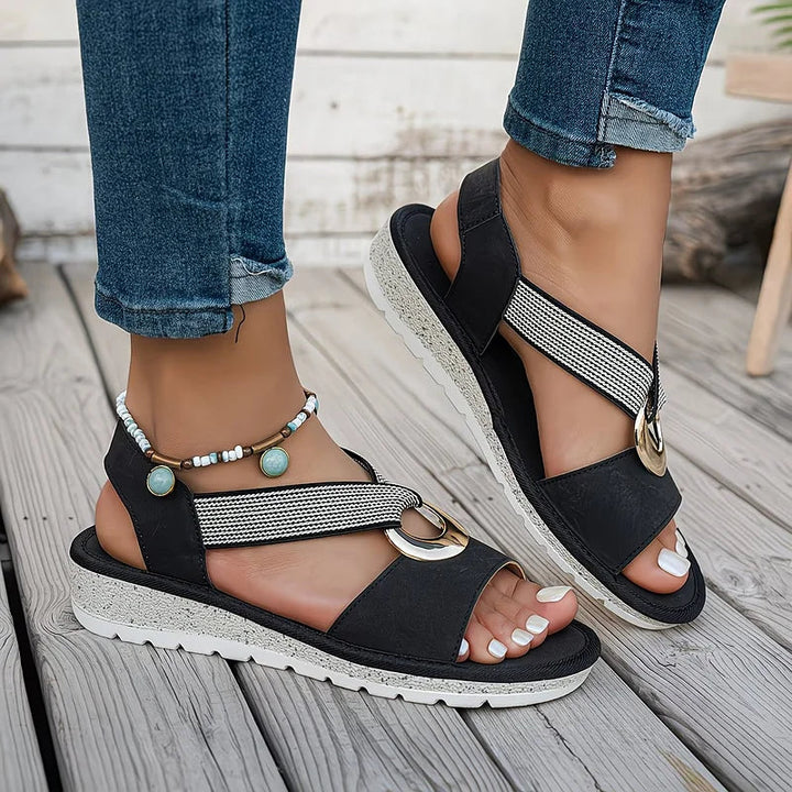 Sandales Femme Mira | Slingback Élastiques avec Semelle Antidérapante 7