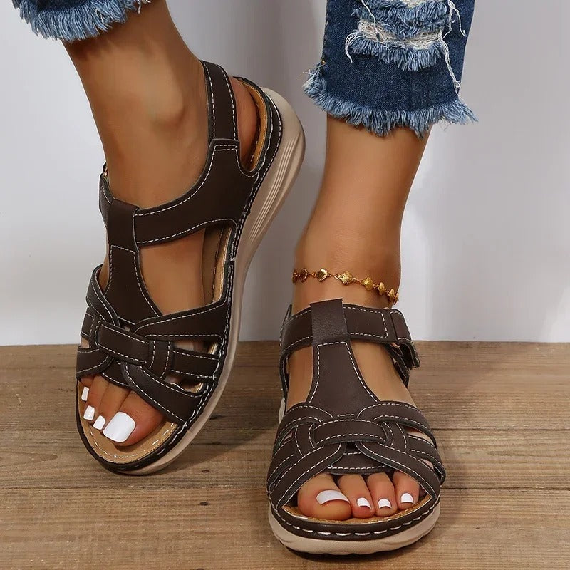 Sandales Levoire Femme | Orthopédiques en Cuir Synthétique, Confort et Élégance 0