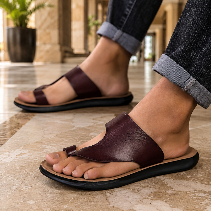 Sandales Mathis | Brides Croisées, Bout Ouvert & Sangle Réglable pour Homme 2