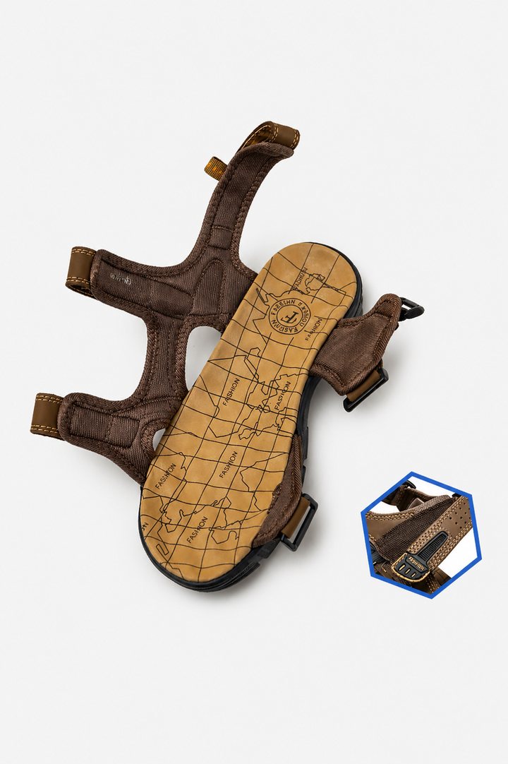 Sandales Orthopédiques César | Confort et Maintien Voûte Plantaire, Semelle Absorbante Homme 3
