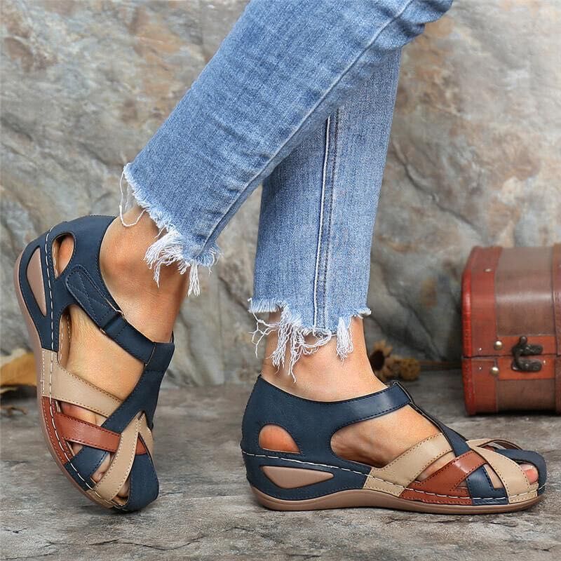 Sandales Orthopédiques Léa | Confort Vintage & Semelle Antidérapante 1