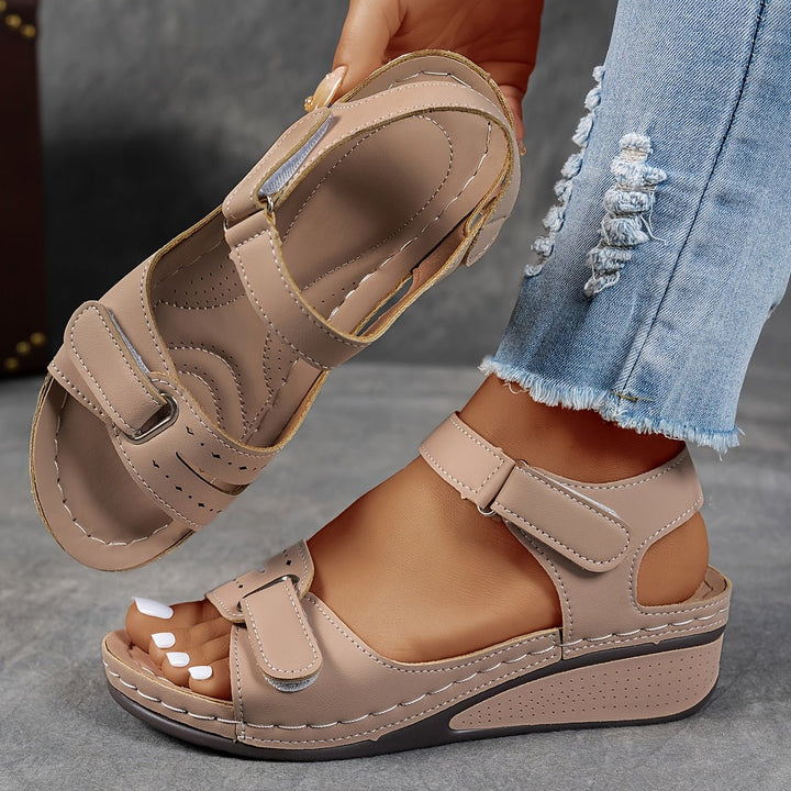 Sandales Sofia | Brides Réglables & Semelle Compensée Confortable 6