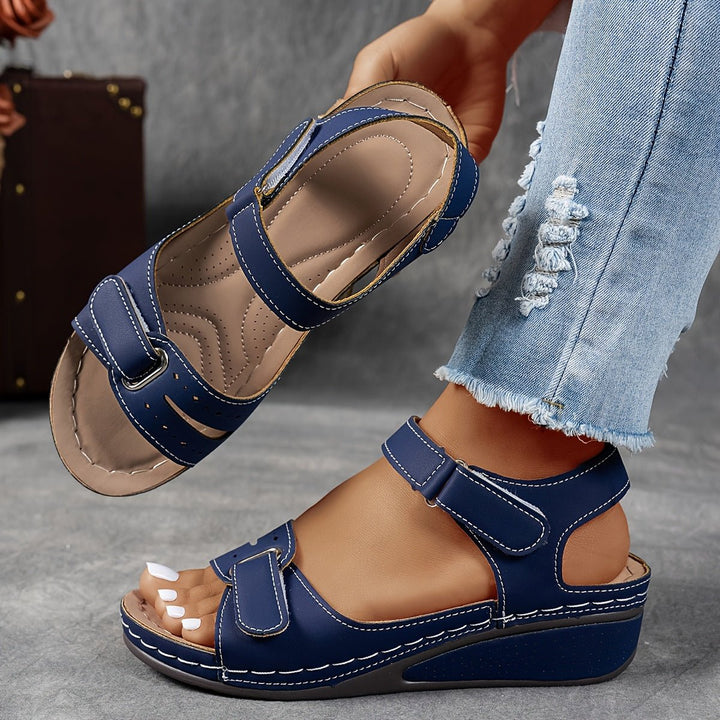 Sandales Sofia | Brides Réglables & Semelle Compensée Confortable 7