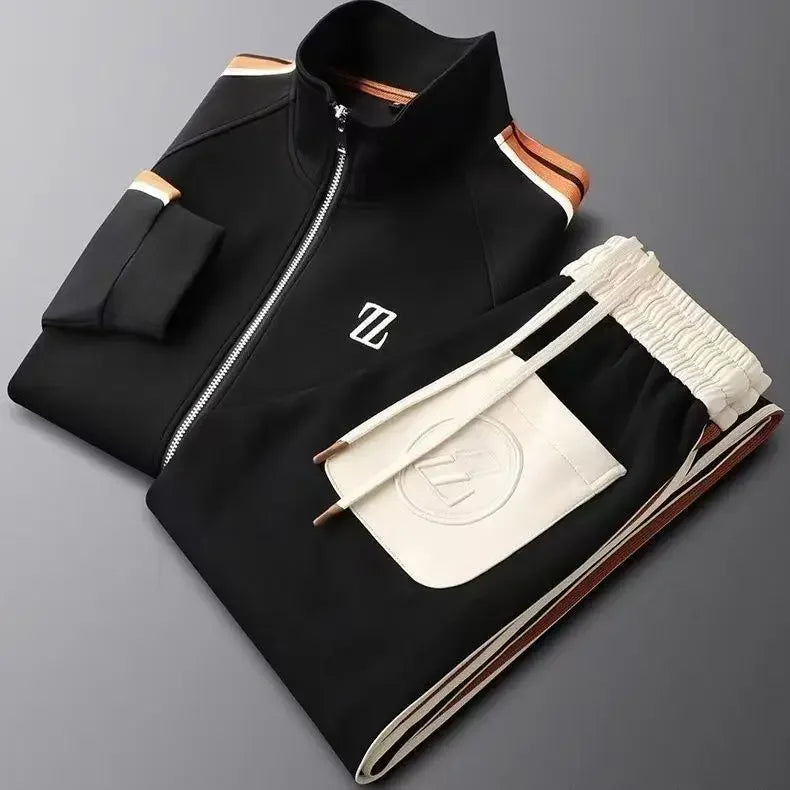 Ensemble de Survêtement Théo Homme | Veste Zippée, Col Montant 7