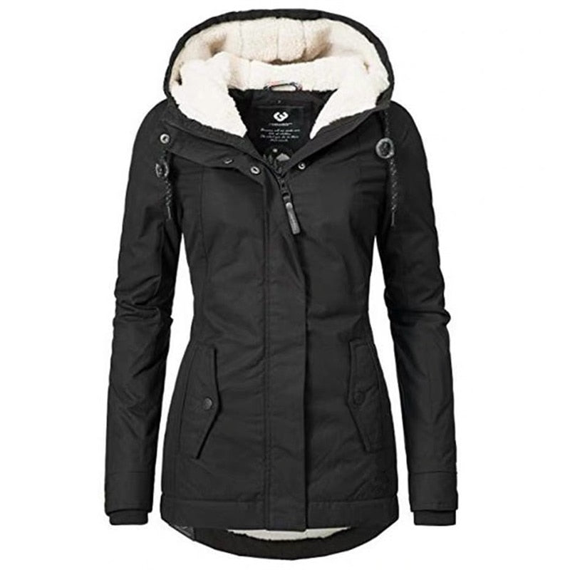 Manteau Eva Femme à Capuche | Doublure Chaude, Coupe Cintrée 4