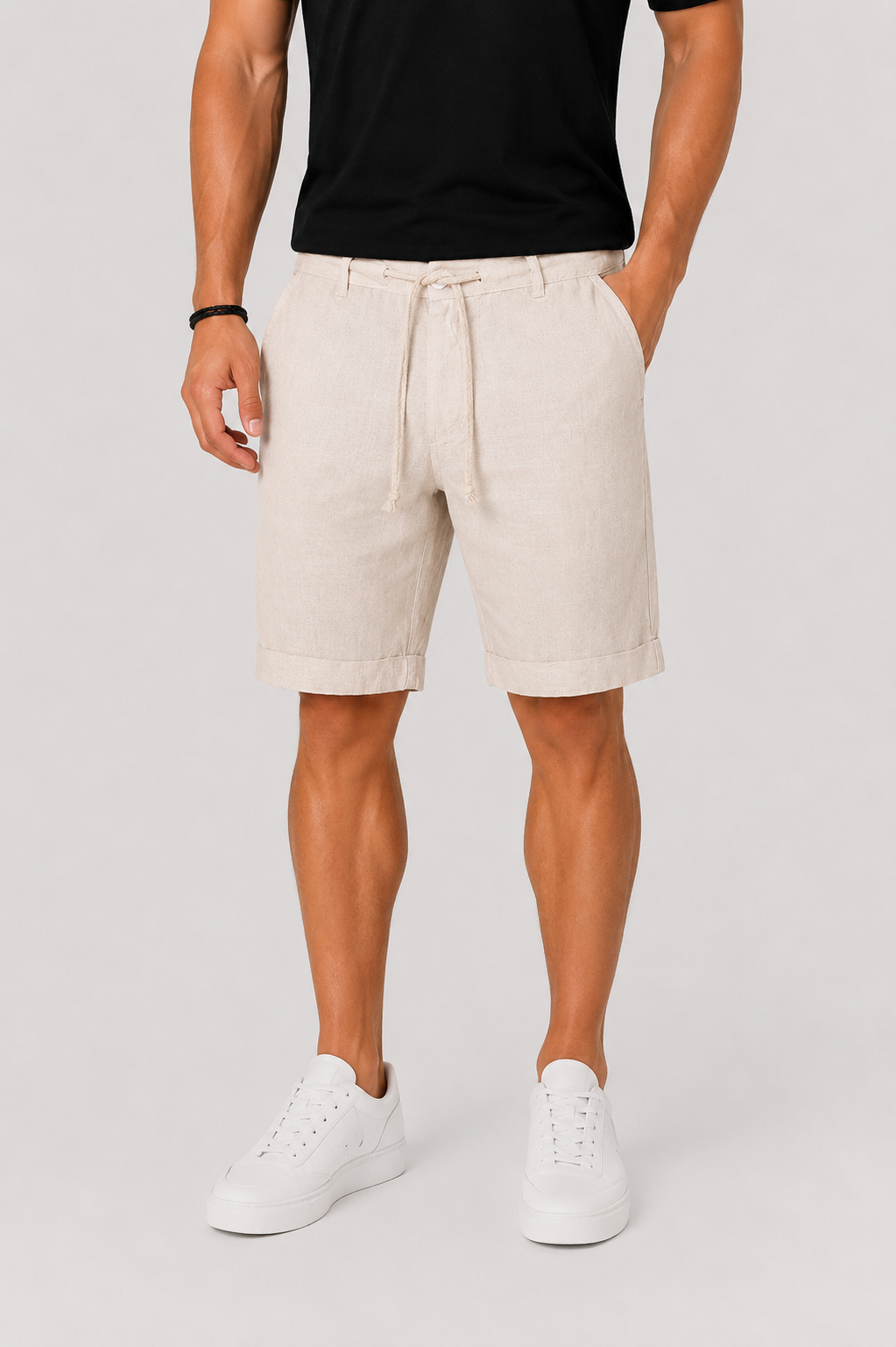 Short Celvon | Bermuda Homme en Lin Léger, Coupe Relâchée 0