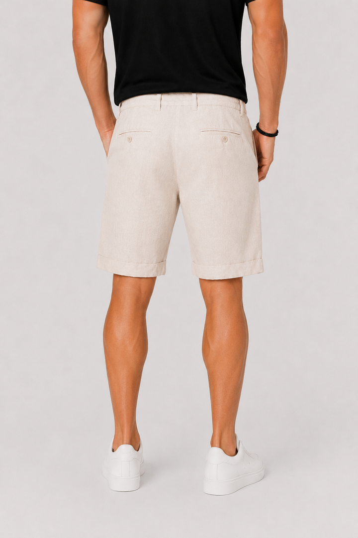 Short Celvon | Bermuda Homme en Lin Léger, Coupe Relâchée 1