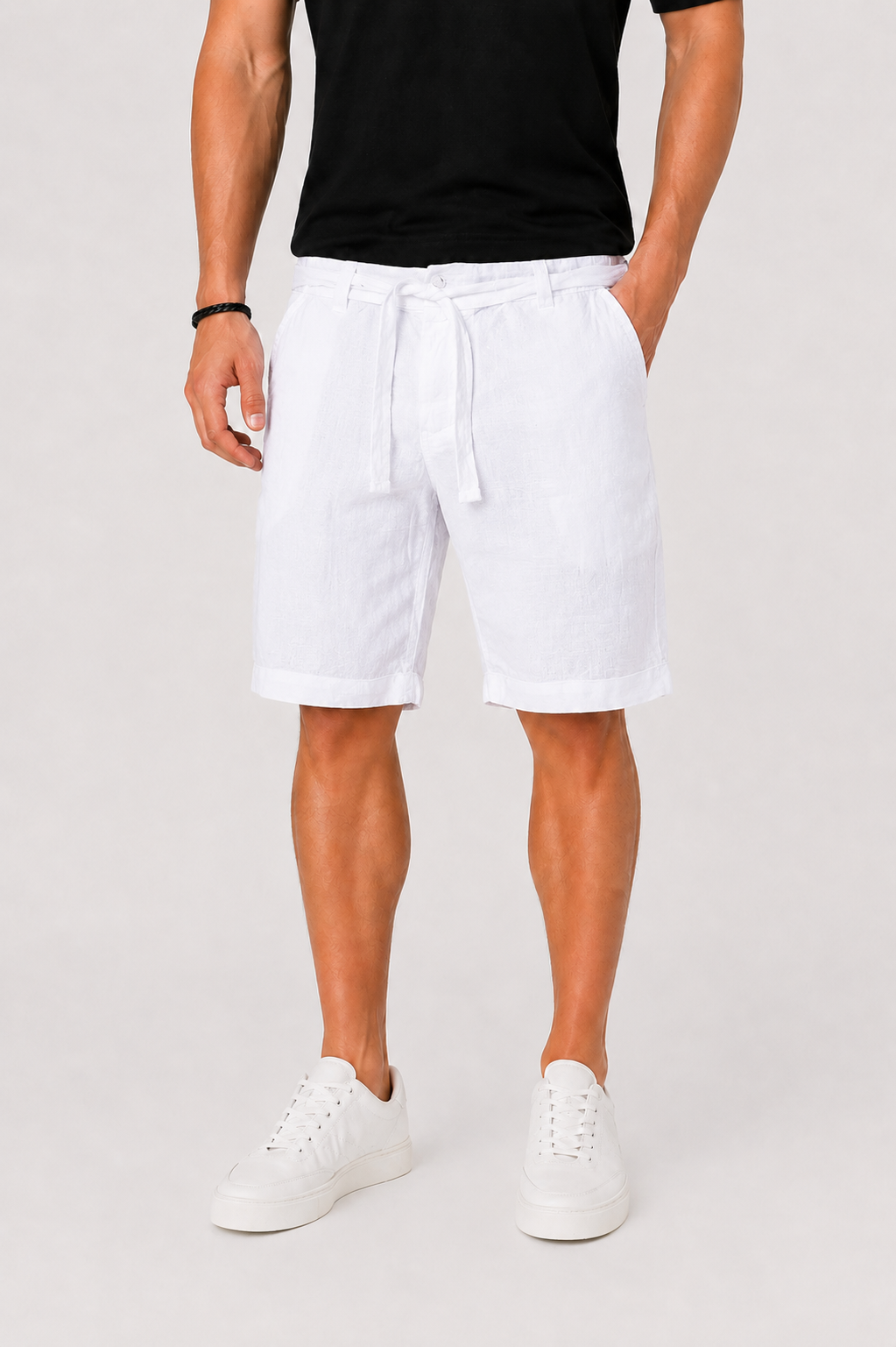 Short Celvon | Bermuda Homme en Lin Léger, Coupe Relâchée 2