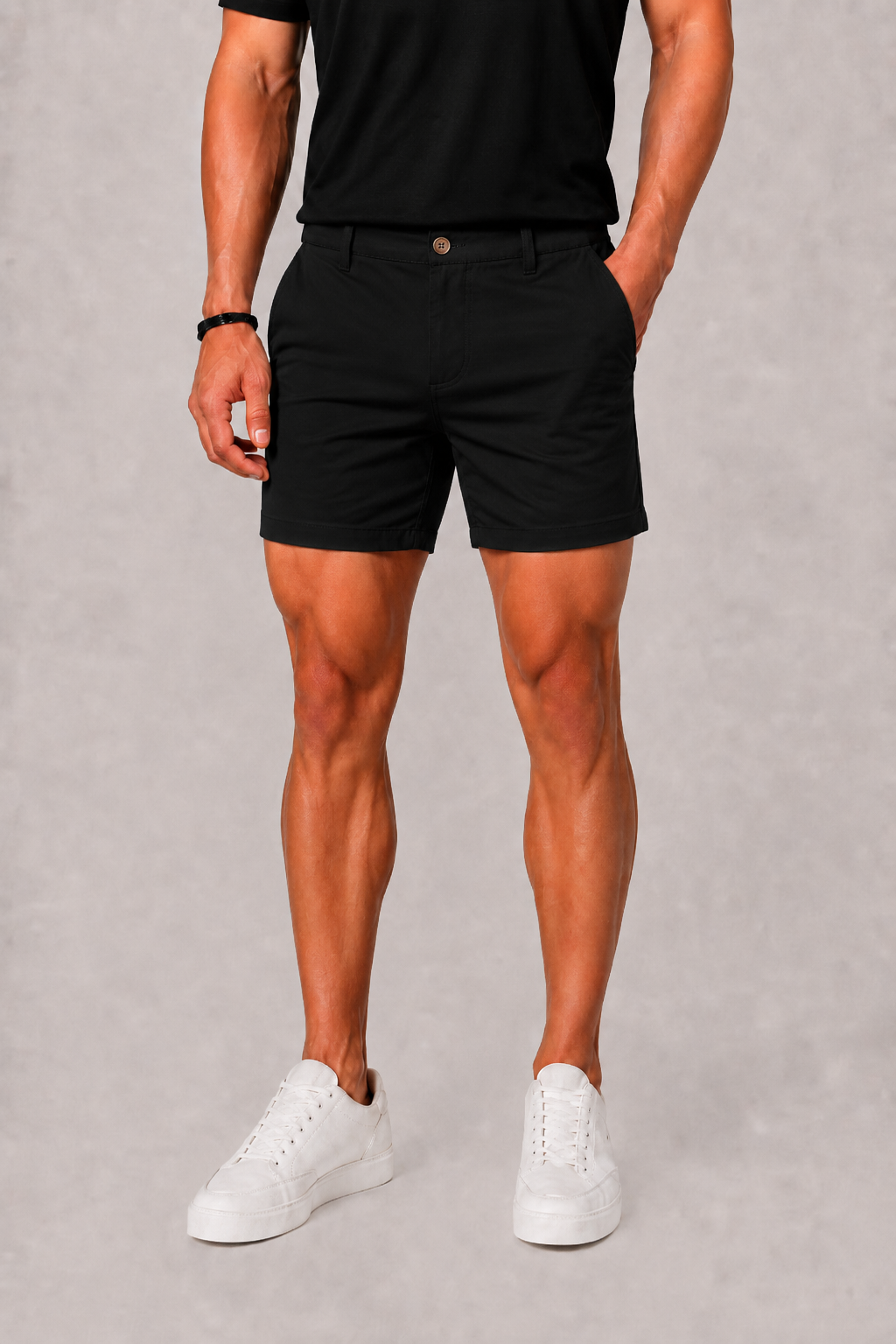 Short Chino Celvoir | Coupe Droite, Coloris Uni, Poches Latérales 2