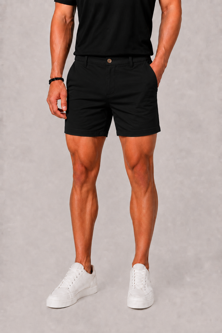 Short Chino Celvoir | Coupe Droite, Coloris Uni, Poches Latérales 2