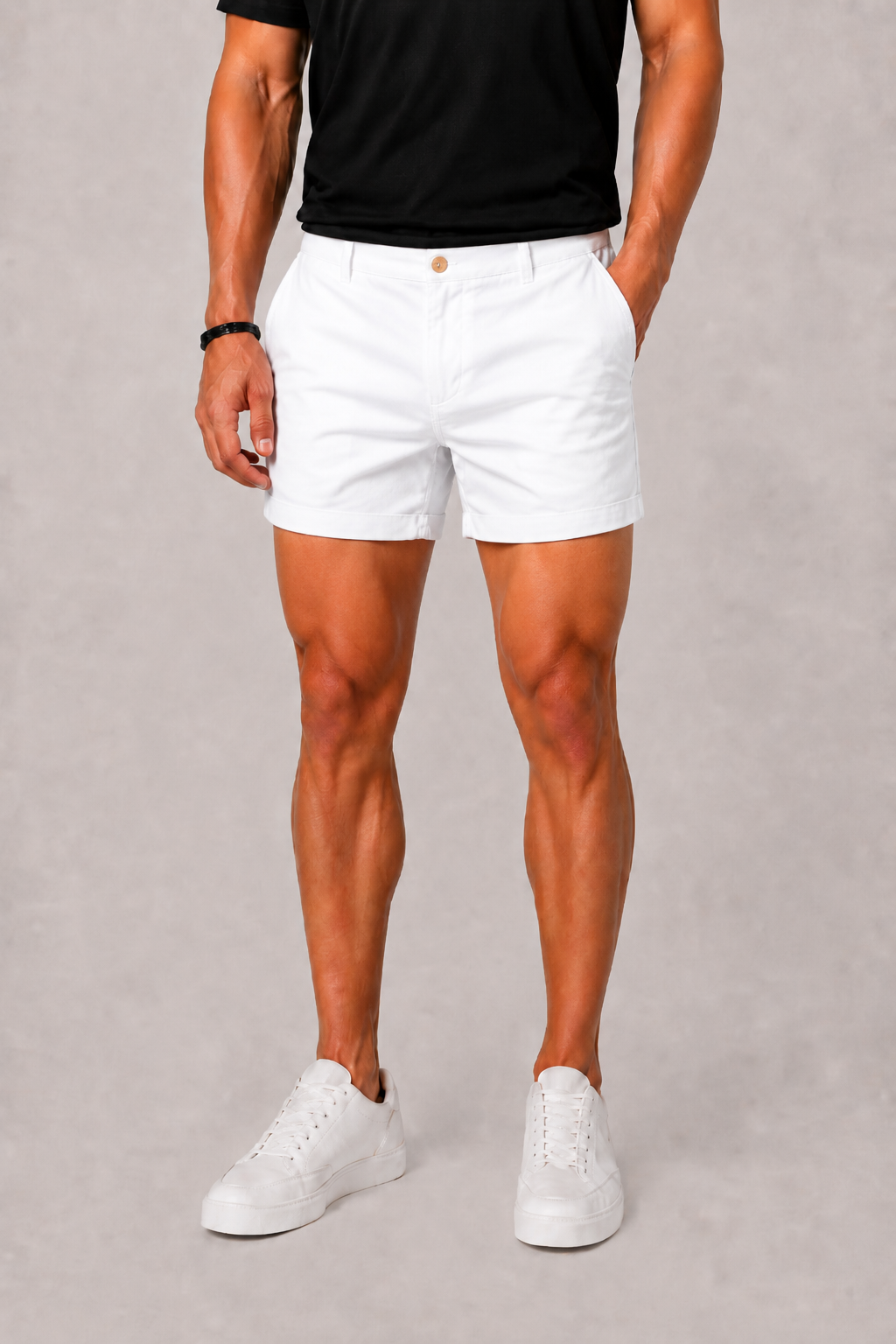 Short Chino Celvoir | Coupe Droite, Coloris Uni, Poches Latérales 3