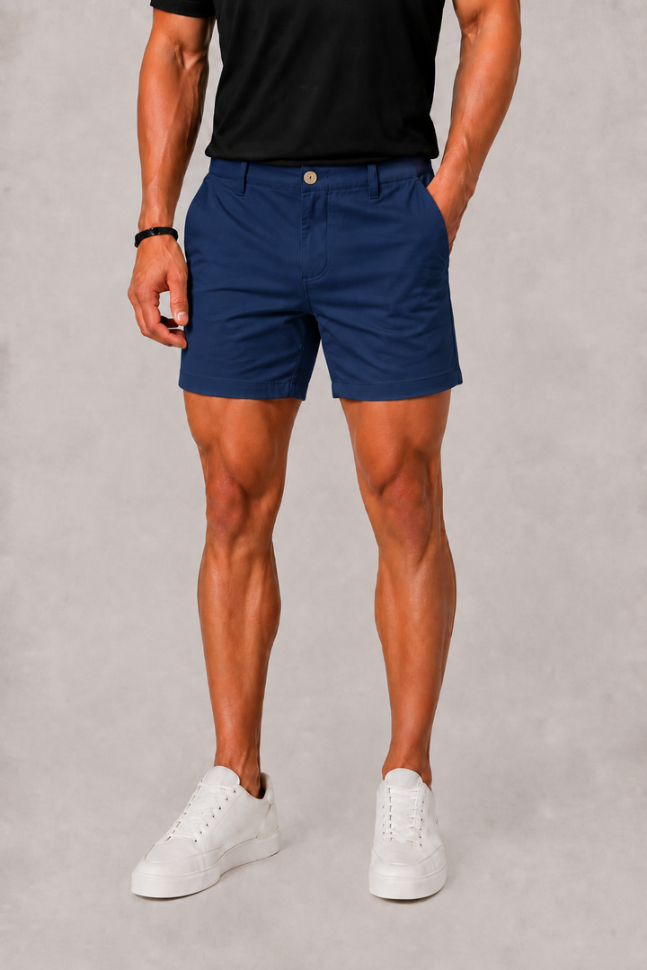 Short Chino Celvoir | Coupe Droite, Coloris Uni, Poches Latérales 4