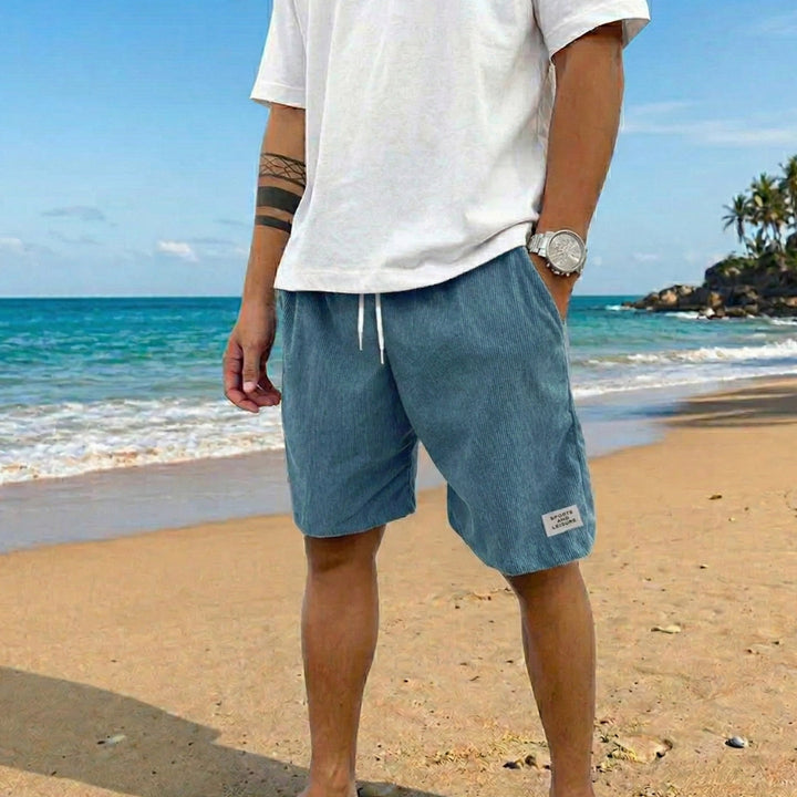 Short Gabin | Velours Côtelé, Taille Élastique, Style Décontracté Homme 4