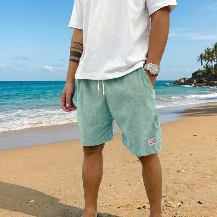 Short Gabin | Velours Côtelé, Taille Élastique, Style Décontracté Homme 7