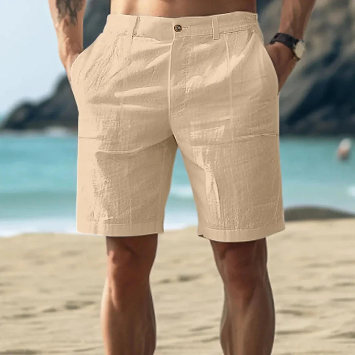 Short Homme Hugo | Bermuda en Lin Léger, Coupe Décontractée Été 4