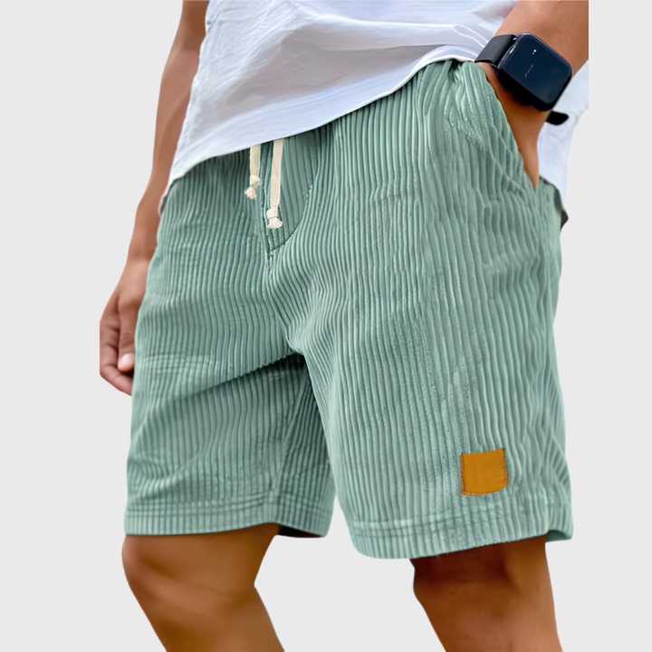 Short Ryan | Tissu Texturé à Rayures, Taille Élastique 3