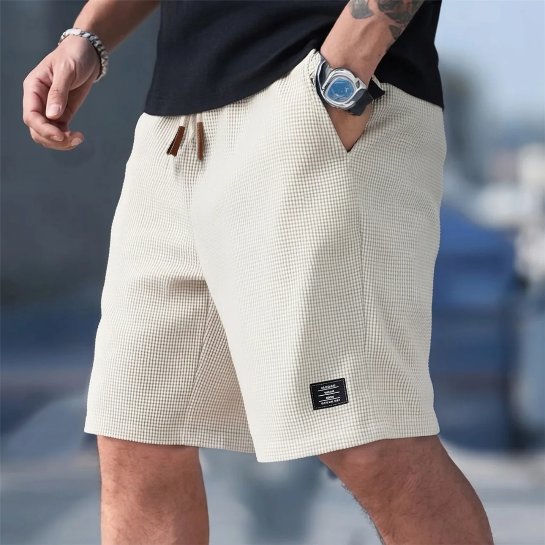 Short de Bain Aaron | Homme, Taille Élastique, Motif Texturé Estival 0