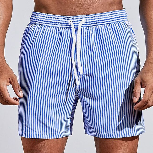 Short de Bain Marin Max | Rayures Élégantes & Confort Optimal pour Homme 0