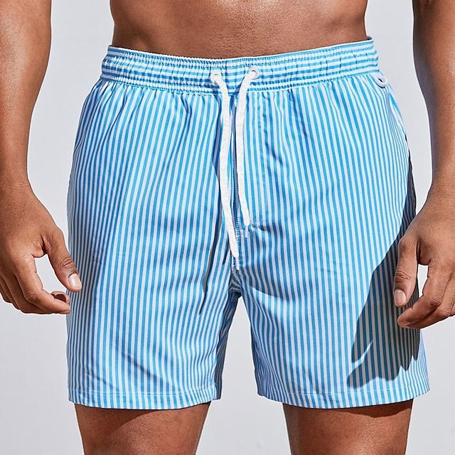 Short de Bain Marin Max | Rayures Élégantes & Confort Optimal pour Homme 2