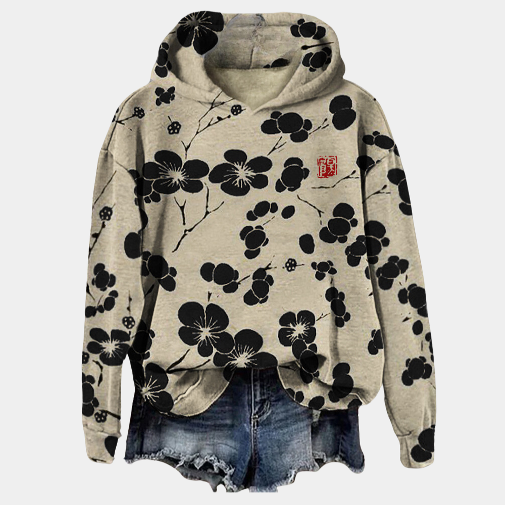 Sweat à capuche Hanaé pour femmes | Imprimé floral élégant 0