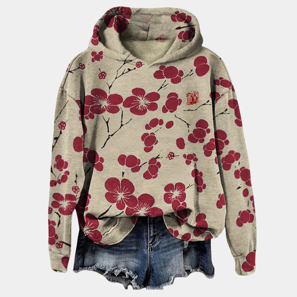 Sweat à capuche Hanaé pour femmes | Imprimé floral élégant 2