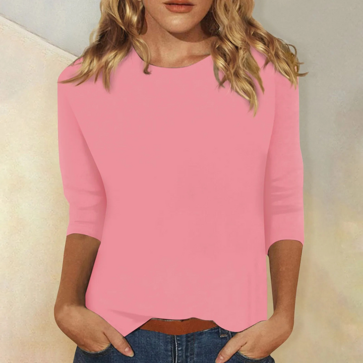 T-shirt long Femme | Col rond classique, manches longues 0