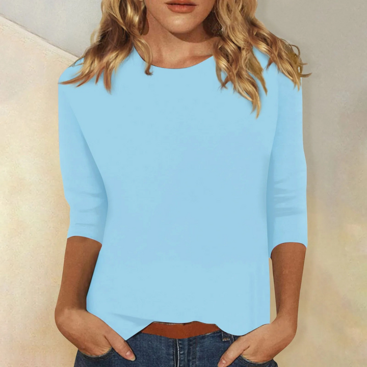 T-shirt long Femme | Col rond classique, manches longues 3