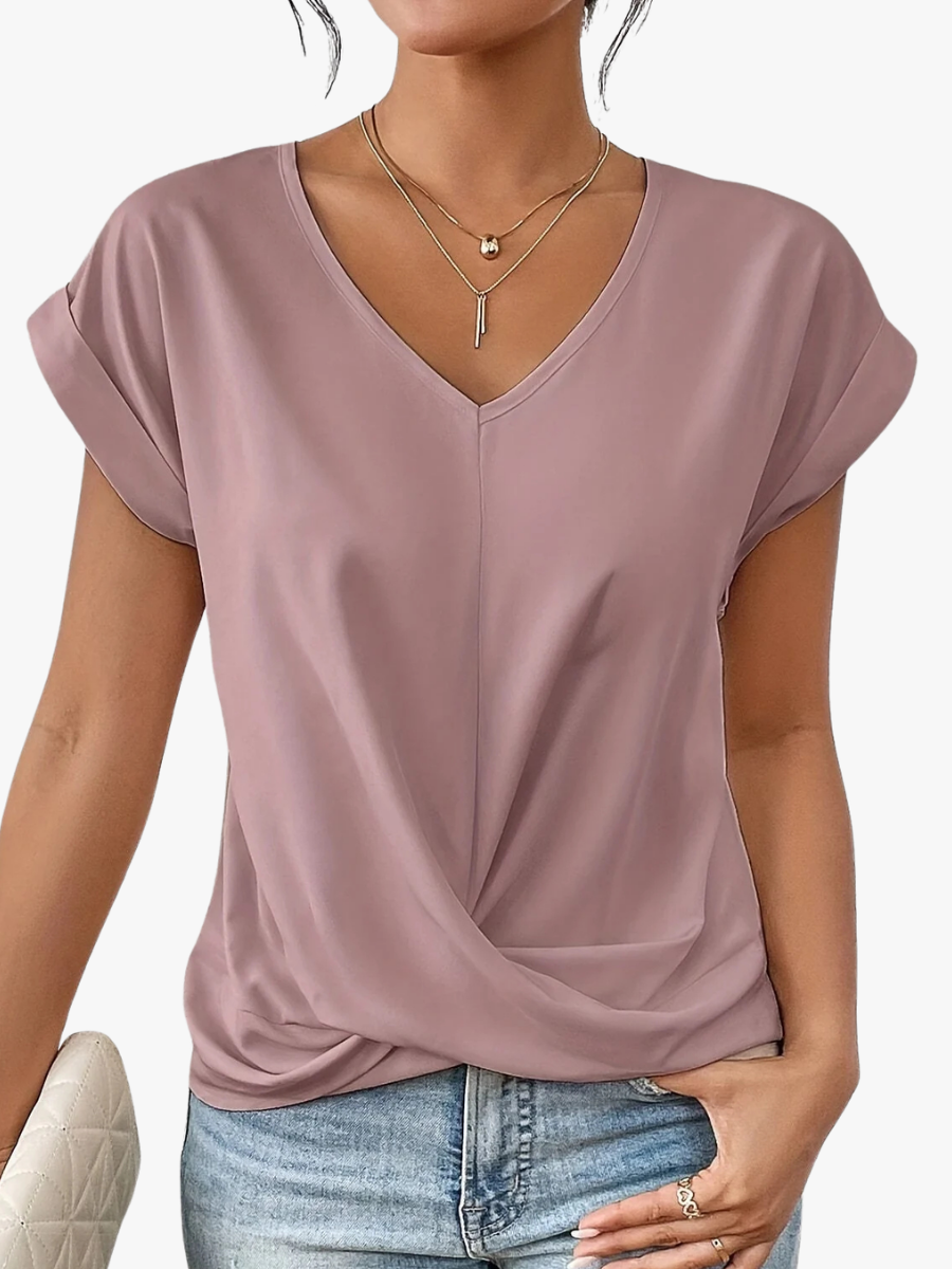 Tee Shirt Coeur Mira | Encolure Cœur & Matière Aérienne 1