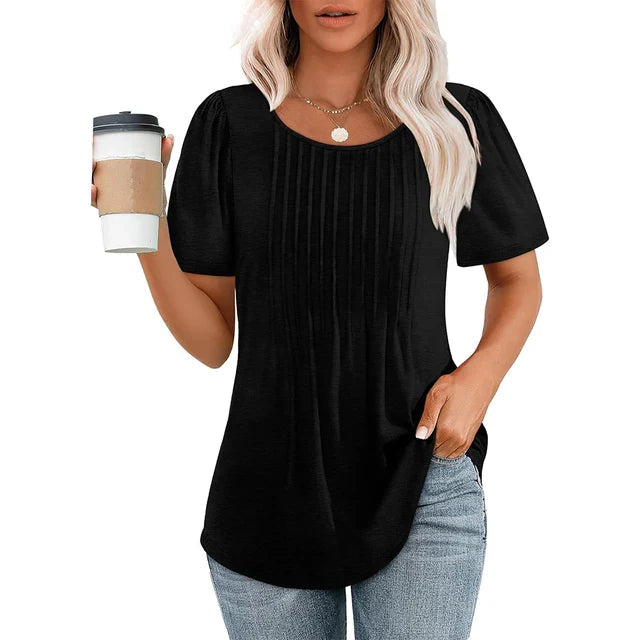 Tee Shirt Femme Liora | Confort Léger & Col Rond Classique 0