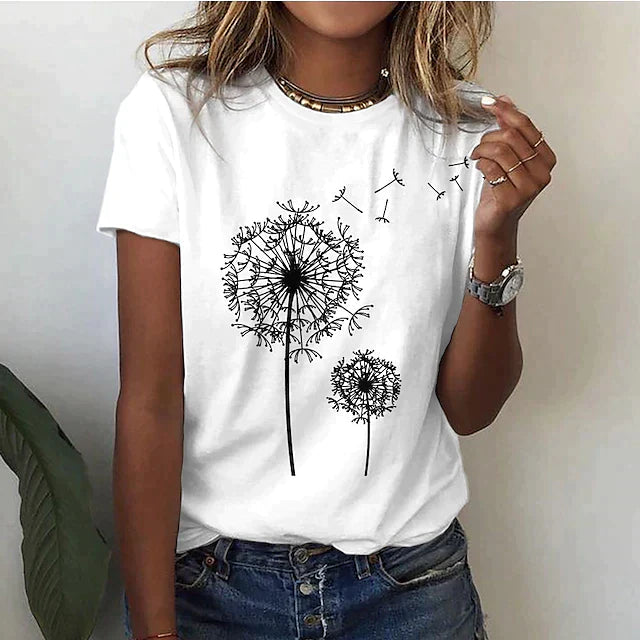 Tee Shirt Femme Manon | Col Rond, Manches Courtes, Design Minimaliste 1