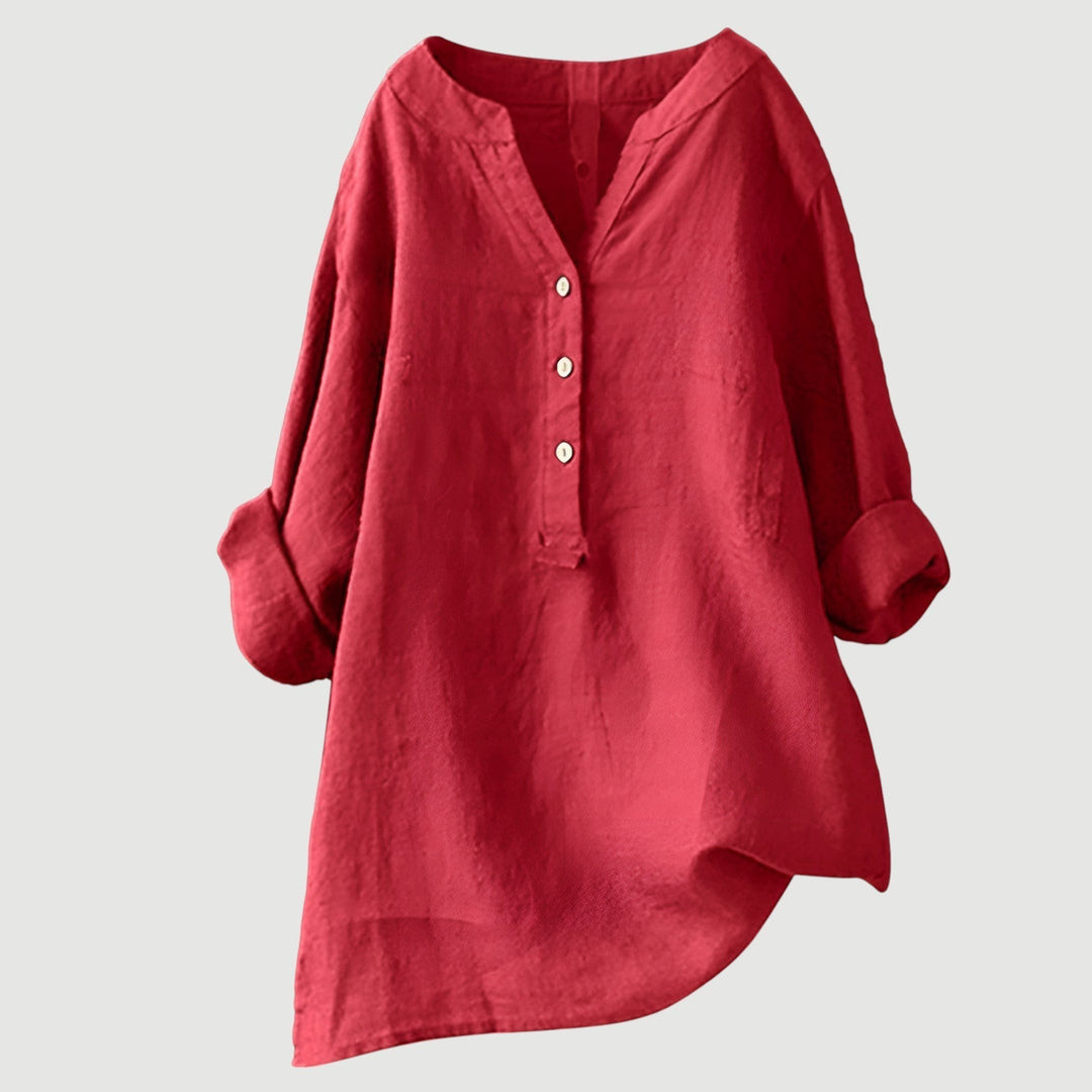 Top Lina en Lin Léger | Style Ample, Décontracté pour Femme 0