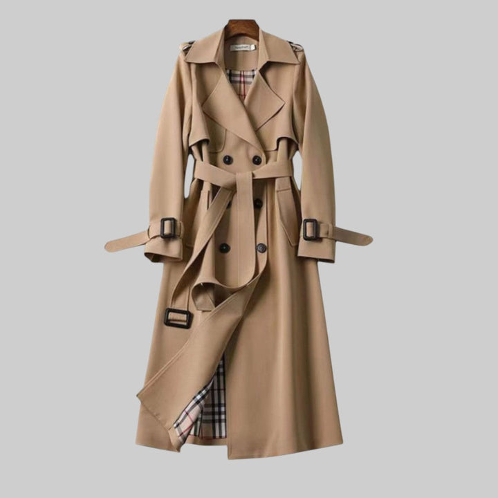 Trench Coat Maëva Femme | Beige, Double Boutonnage & Ceinture Ajustable 1