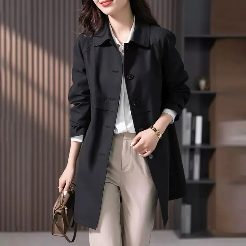 Trench Femme Élégance | Mi-Long, Tissu Respirant, Coupe Ajustée 3