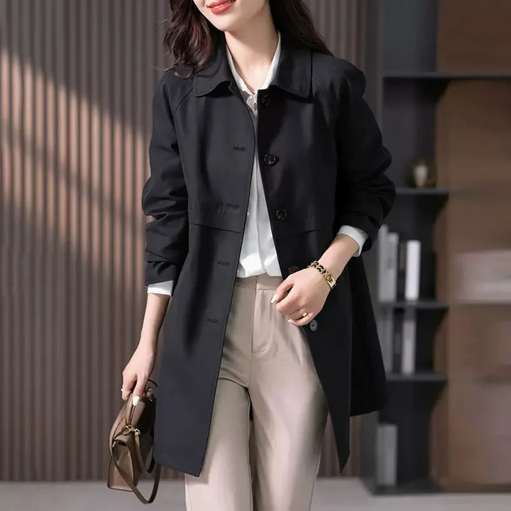 Trench Femme Élégance | Mi-Long, Tissu Respirant, Coupe Ajustée 3