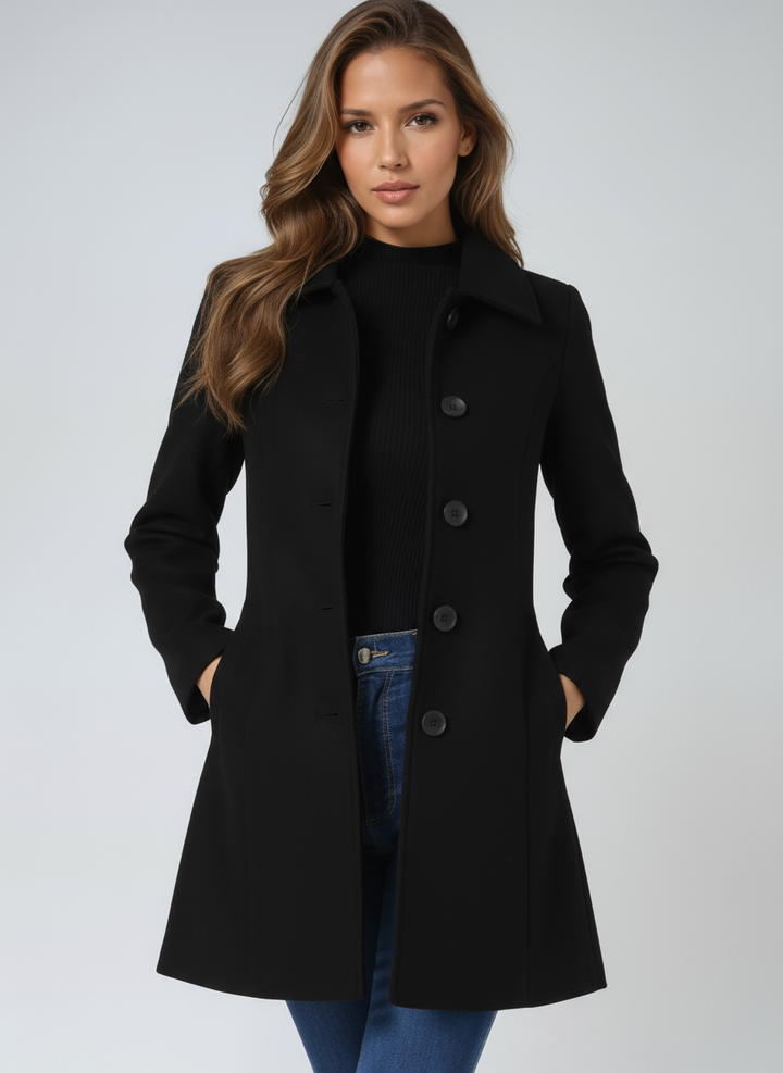 Trench d'Hiver Élégant pour Femmes | Coupe Ajustée, Col Structuré 1