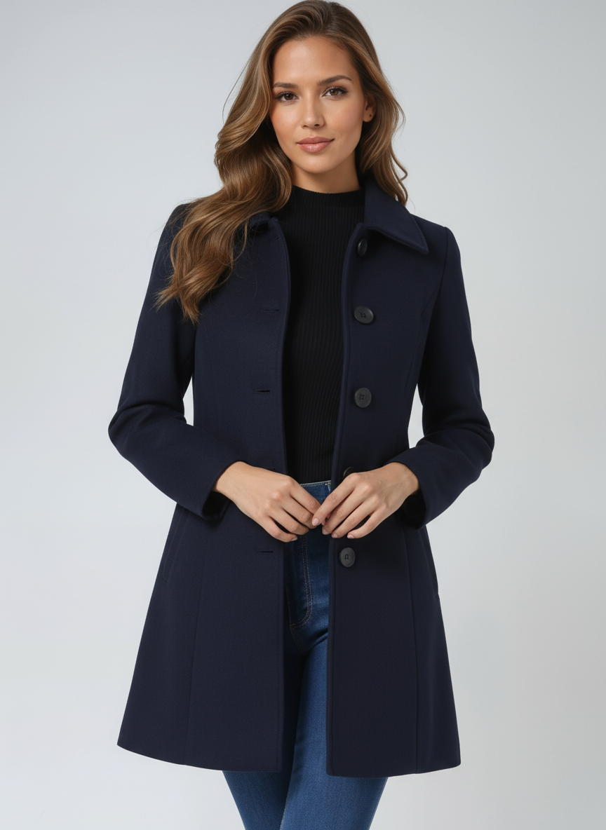 Trench d'Hiver Élégant pour Femmes | Coupe Ajustée, Col Structuré 9