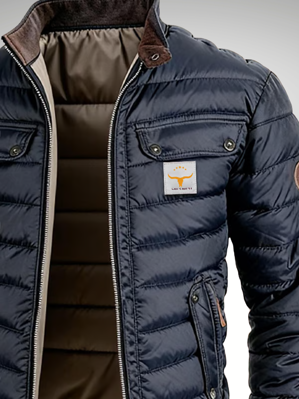 Veste Celvian | Coupe Ample, Col Montant, Mi-Saison Urbain pour Homme 3