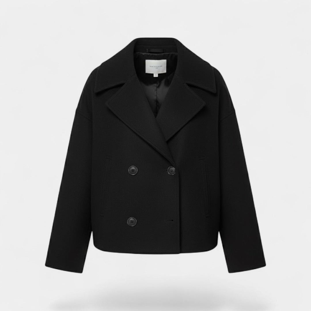 Veste Femme Riche | Laine Douce, Double Boutonnage et Poches Latérales 1