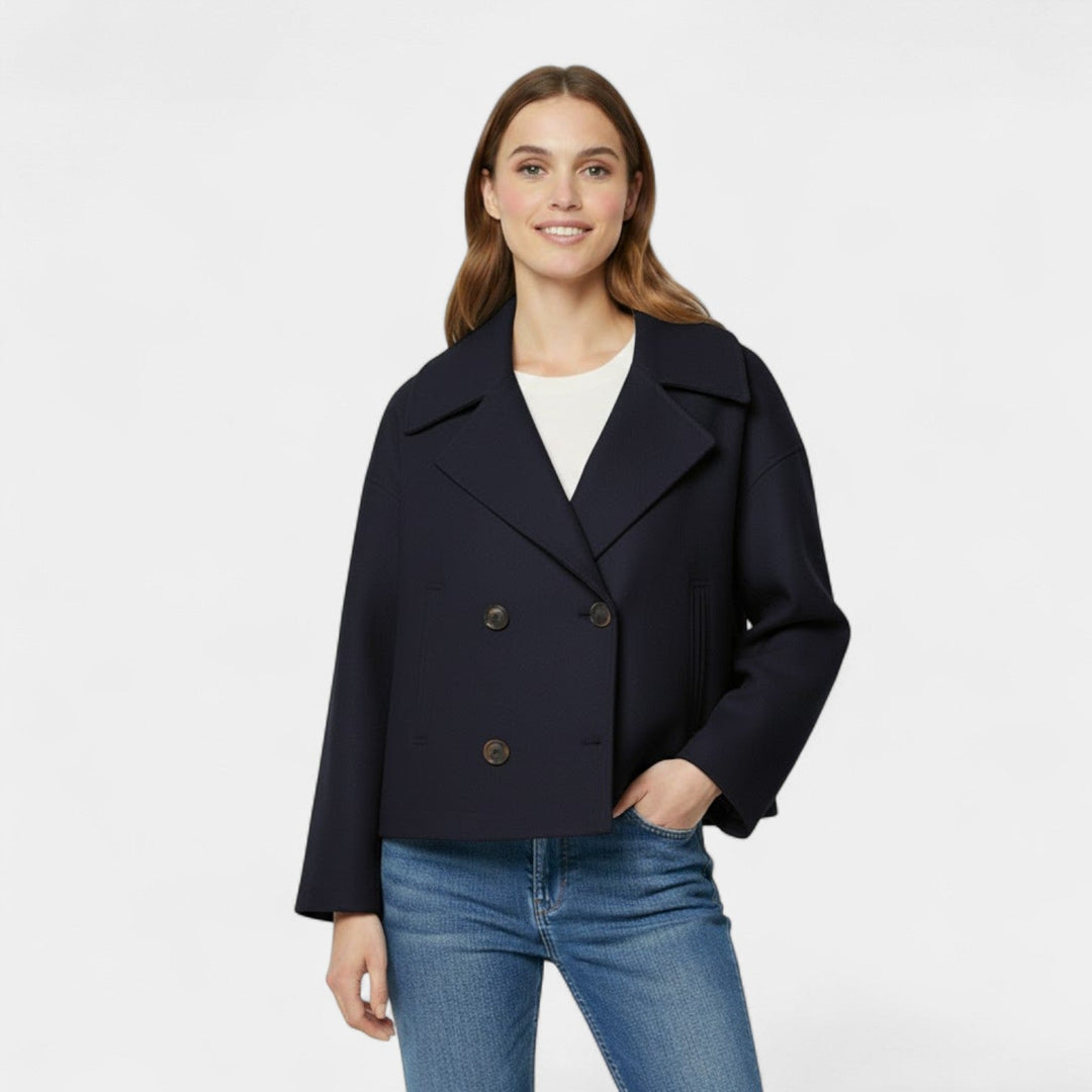 Veste Femme Riche | Laine Douce, Double Boutonnage et Poches Latérales 6