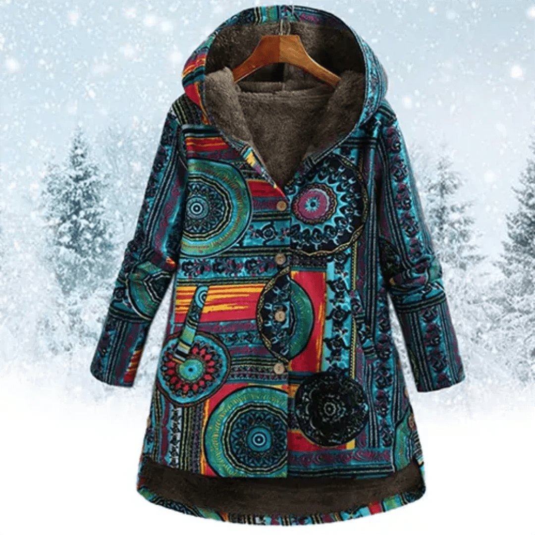 Veste Fleurine Femme | Veste à Capuche Florale, Confort Hivernal 0