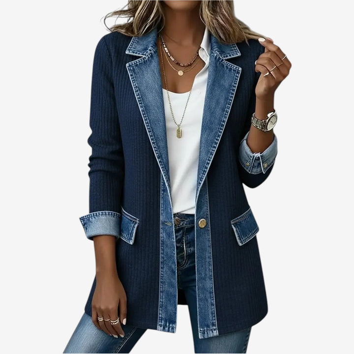 Veste en Jeans Femme Mira | Coupe Ample en Coton Tricoté, Style Décontracté 6