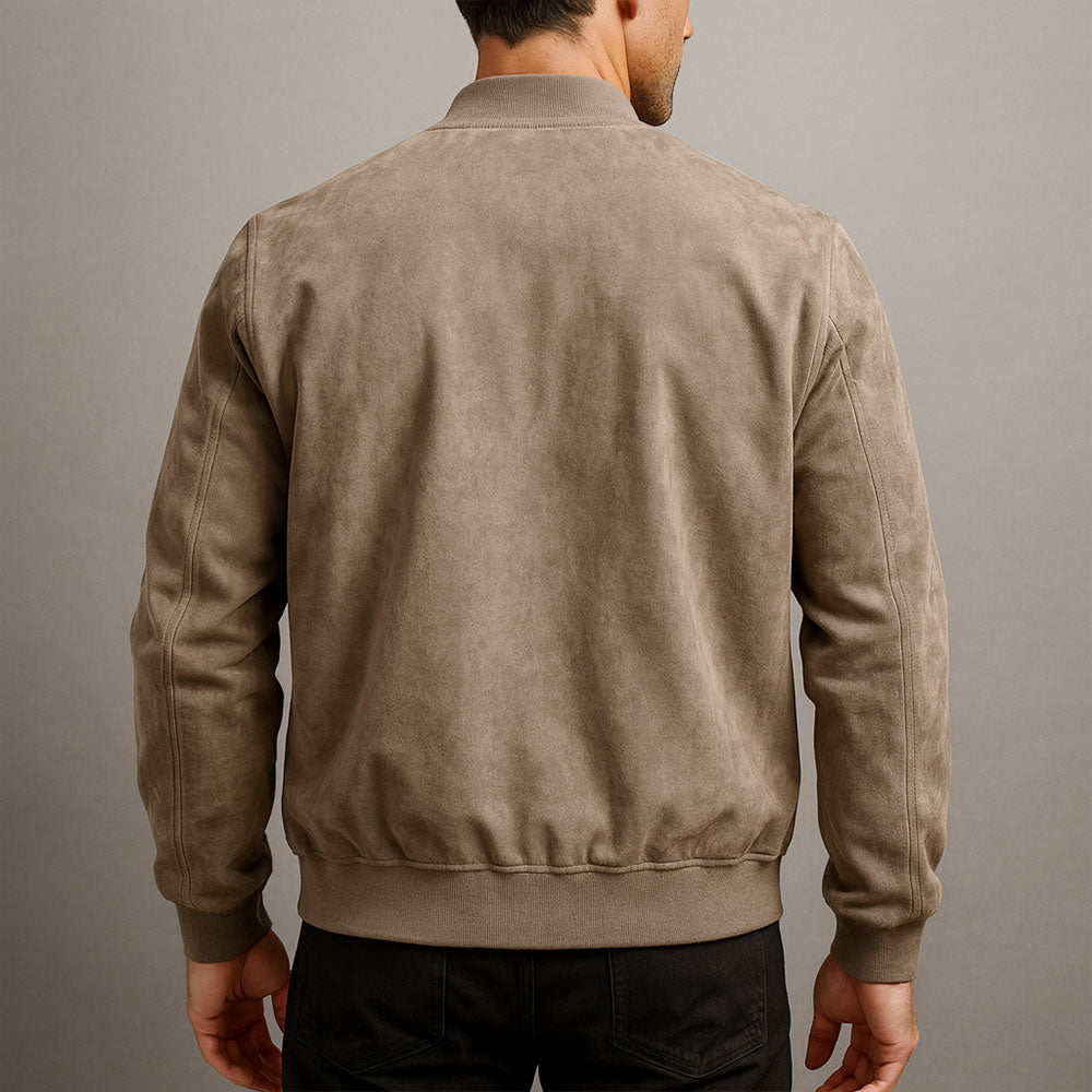 Veste en cuir Marco | Cuir suédé, coupe ajustée pour homme 5