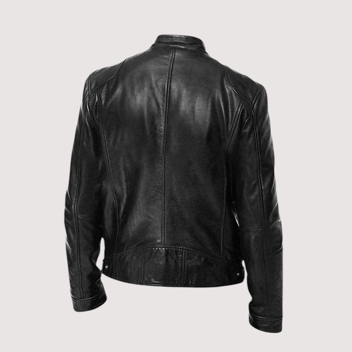 Veste en cuir Marco | Cuir véritable, coupe ajustée pour homme 6