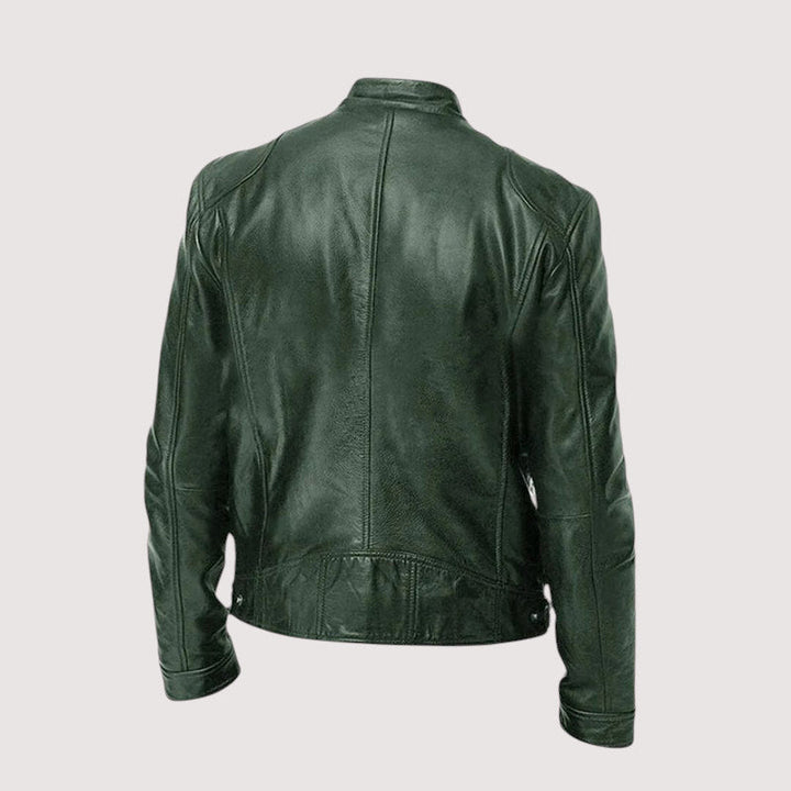 Veste en cuir Marco | Cuir véritable, coupe ajustée pour homme 7
