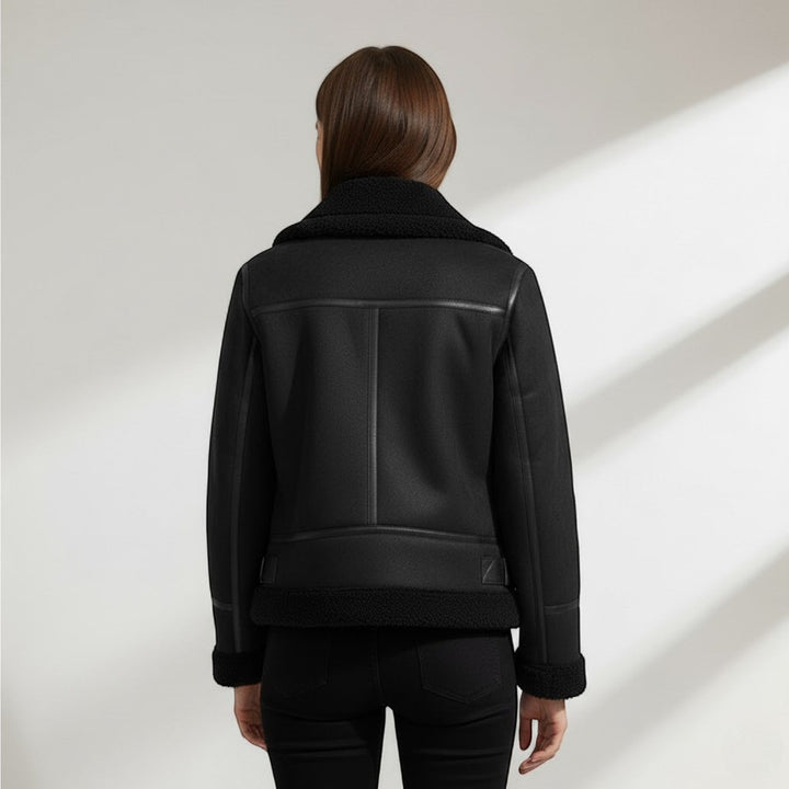 Veste en daim Riche pour femme | Coupe structurée, col à revers 5