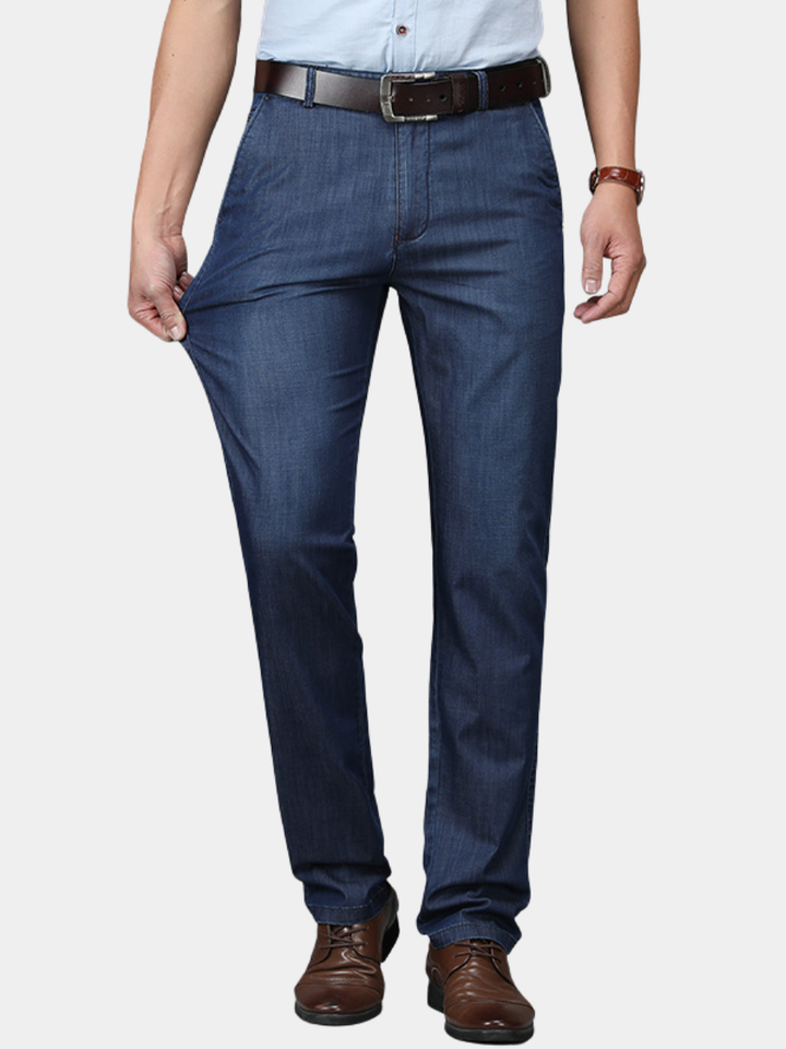 Jean Extensible Tom | Coupe Classique, Taille Semi-Haute Confortable 2